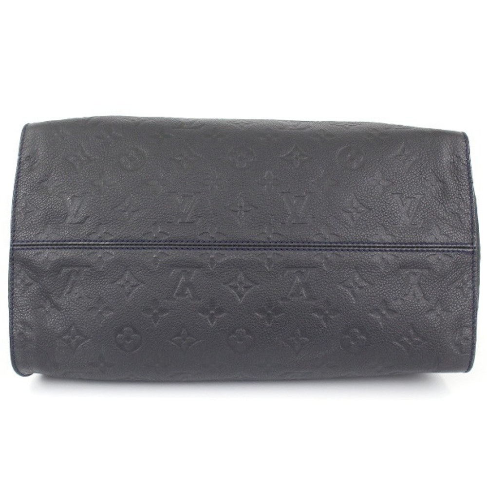 Louis Vuitton Lumineuse PM Handbag Monogram Tote Bag Navy - Picture 2 of 7
